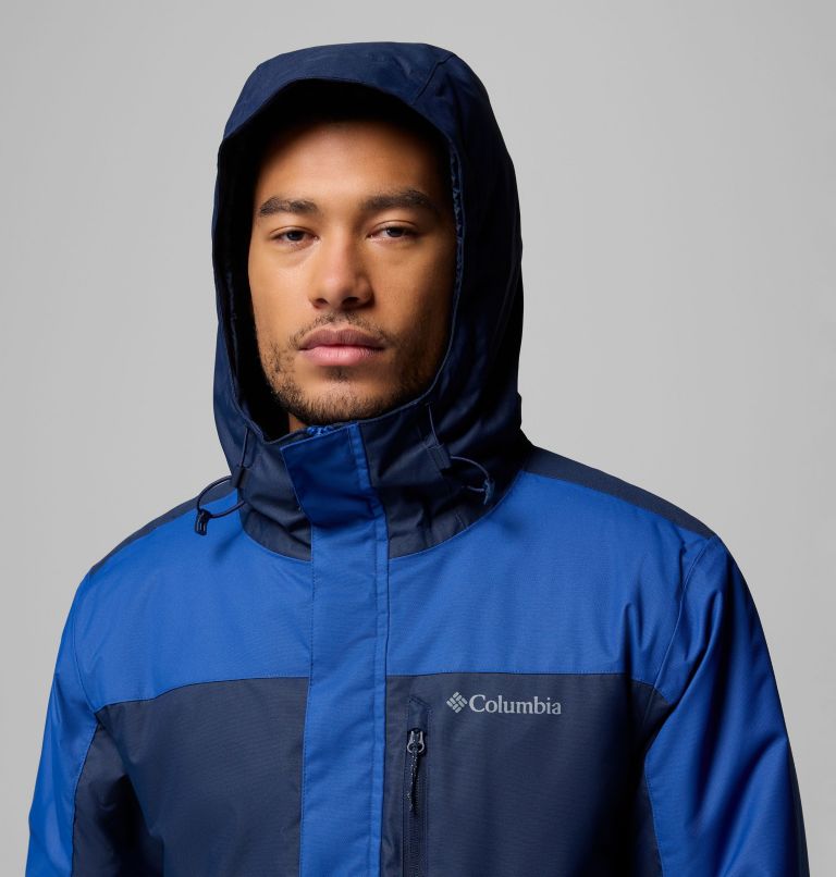 Men's Tipton Peak III Insulated Jacket, Color: Mountain Blue, Collegiate Navy, image 7