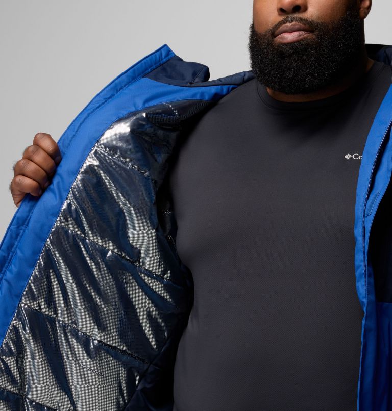 Men's Tipton Peak III Insulated Jacket - Big, Color: Mountain Blue, Collegiate Navy, image 6