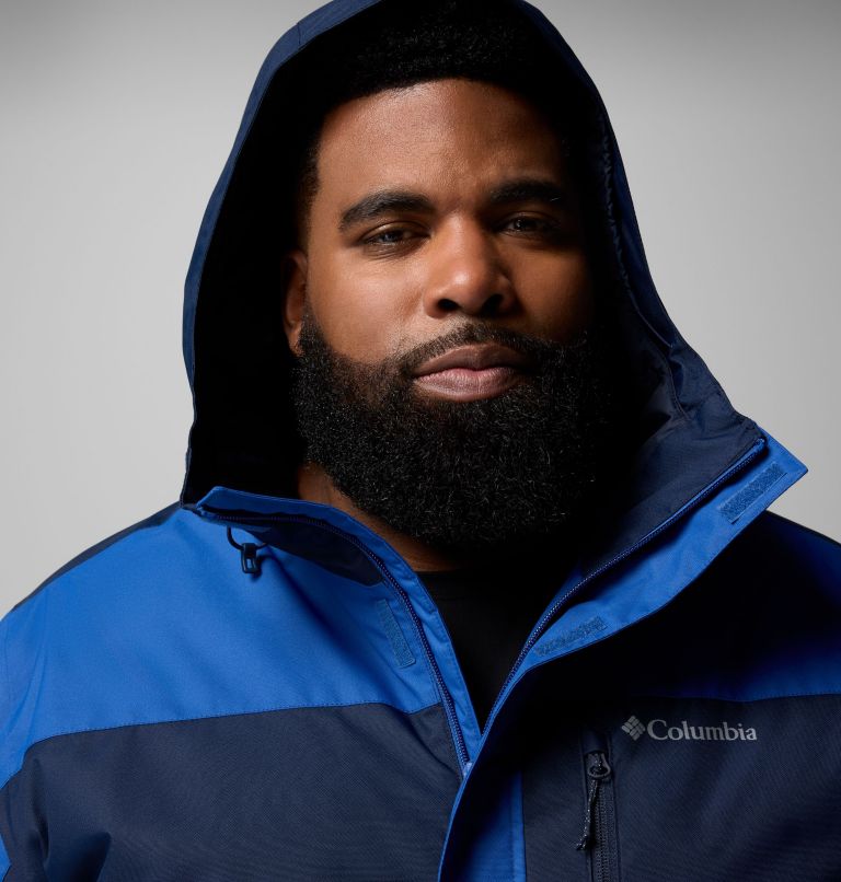 Men's Tipton Peak III Insulated Jacket - Big, Color: Mountain Blue, Collegiate Navy, image 7