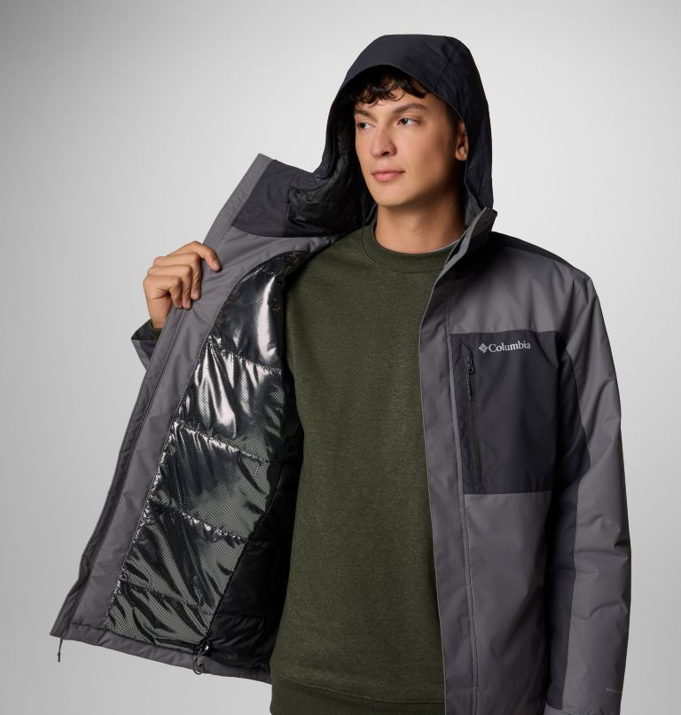 Men's Tipton Peak III Waterproof Insulated Jacket, Color: City Grey, Shark, image 6