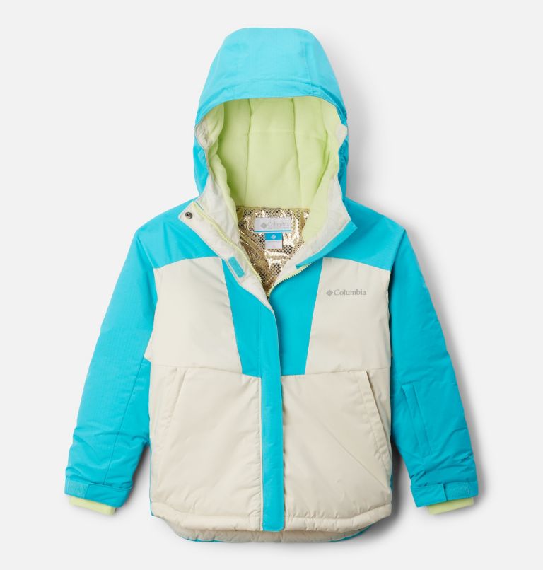 Girls' Mighty Mogul III Jacket, Color: Chalk, Geyser, image 1