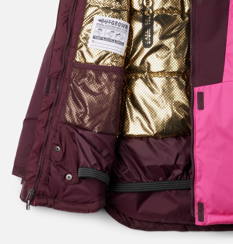 Girls' Mighty Mogul III Jacket, Color: Pink Ice, Moonvista, image 3