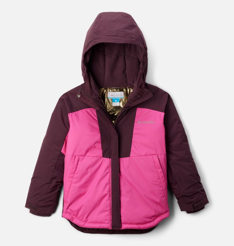 Girls' Mighty Mogul III Jacket, Color: Pink Ice, Moonvista, image 1