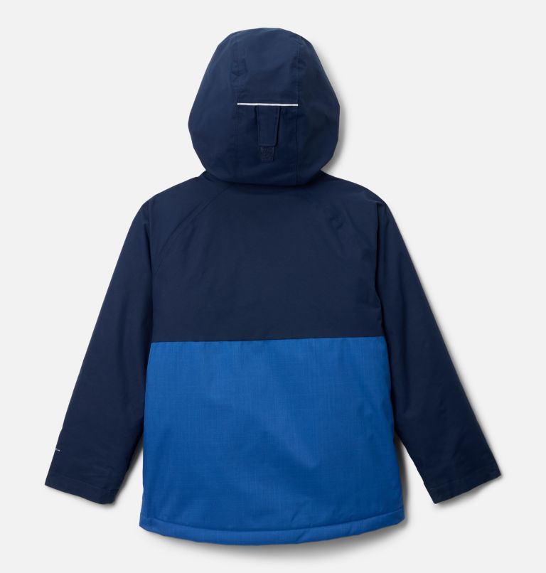 Boys' Alpine Action III Jacket, Color: Mountain Blue Melange, Collegiate Navy, image 2