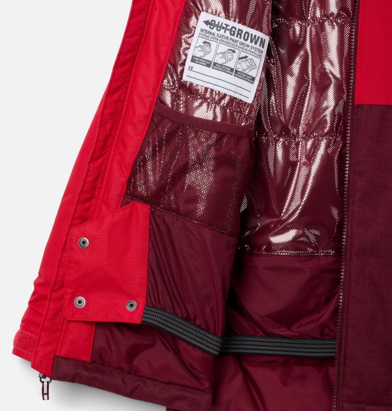 Boys' Alpine Action III Jacket, Color: Rich Wine Melange, Mountain Red, image 3