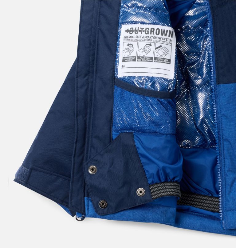 Boys' Toddler Alpine Action III Jacket, Color: Mountain Blue Melange, Collegiate Navy, image 3