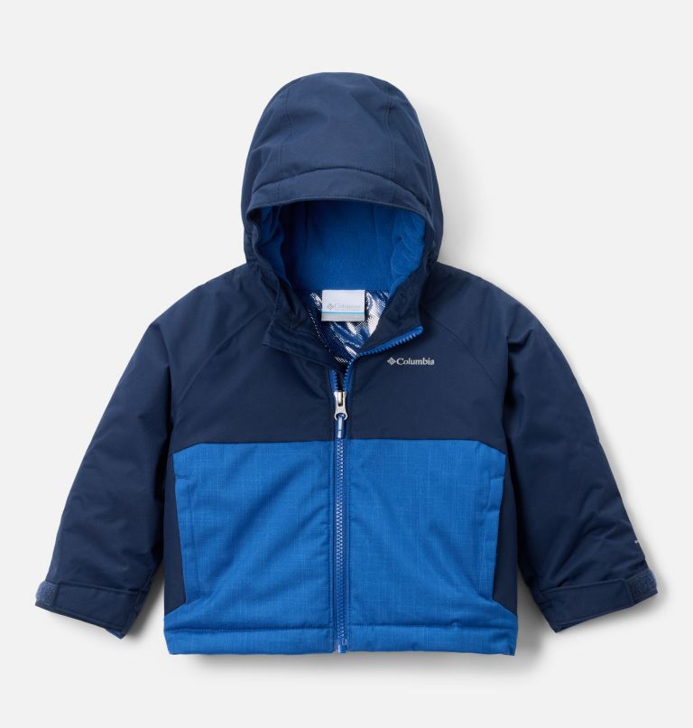 Boys' Toddler Alpine Action III Jacket, Color: Mountain Blue Melange, Collegiate Navy, image 1