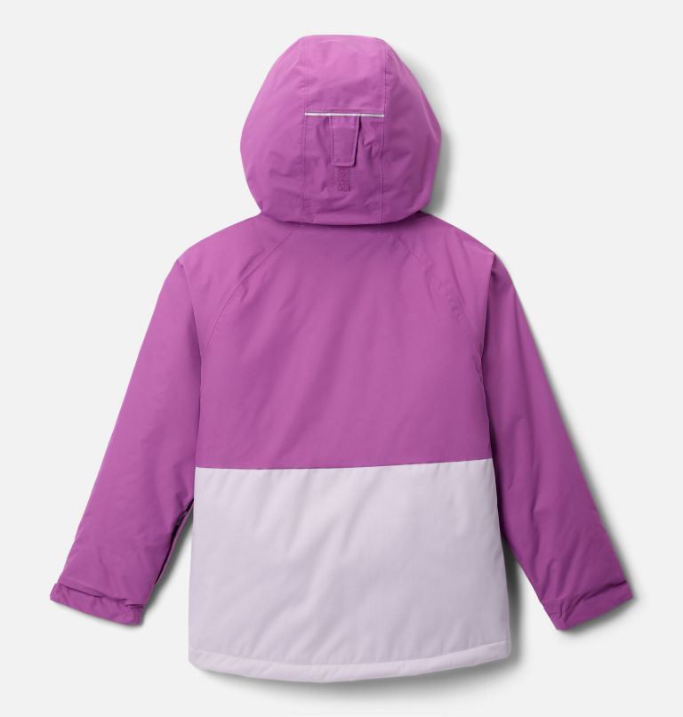 Girls' Alpine Action III Jacket, Color: Lavender Pearl Melange, Razzle, image 2