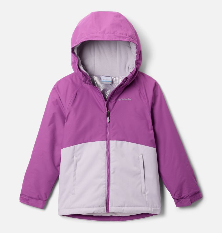 Girls' Alpine Action III Jacket, Color: Lavender Pearl Melange, Razzle, image 1