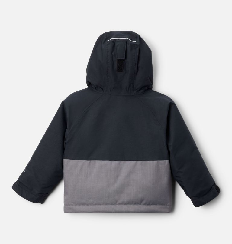 Girls' Toddler Alpine Action III Jacket, Color: City Grey Melange, Black, image 2