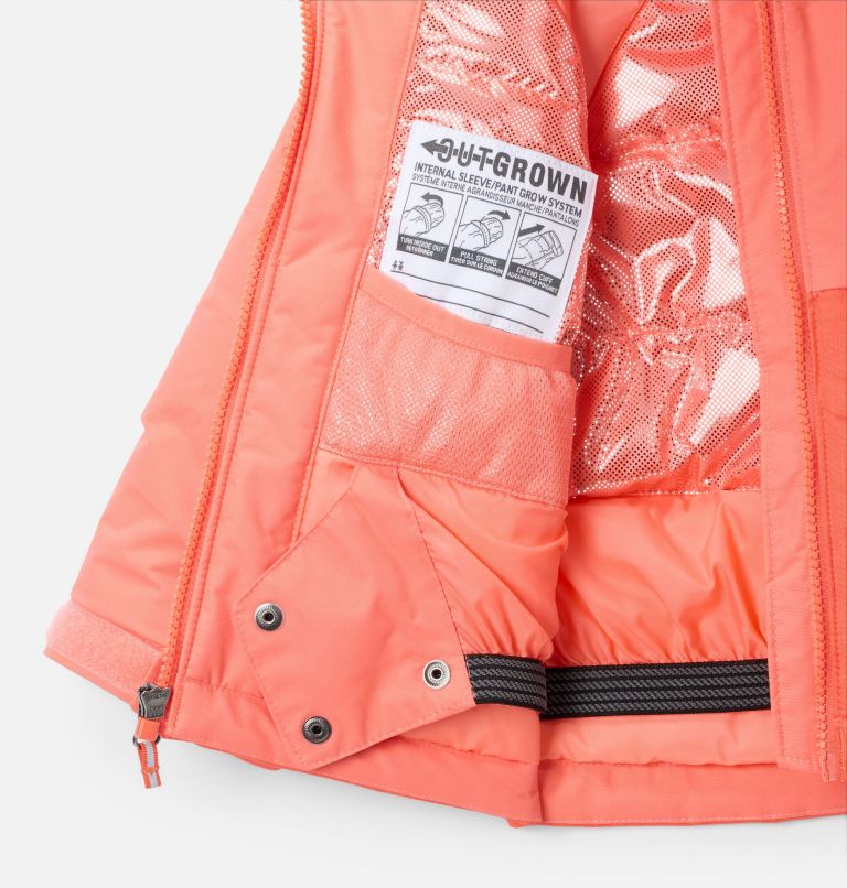 Girls' Toddler Alpine Action III Jacket, Color: Zing Melange, Hot Coral, image 3