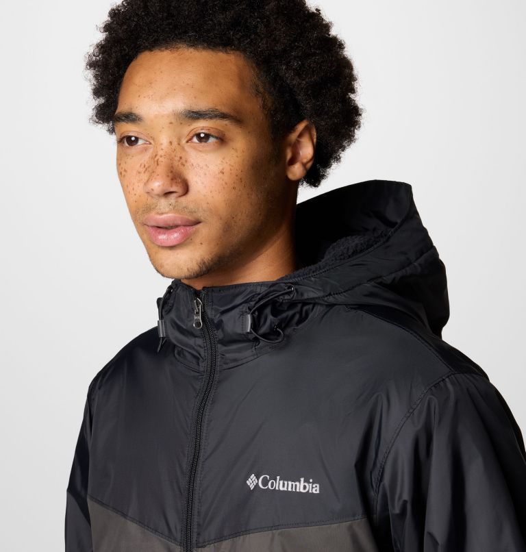 Men's Glennaker II Sherpa Lined Jacket, Color: Black, Shark, image 5