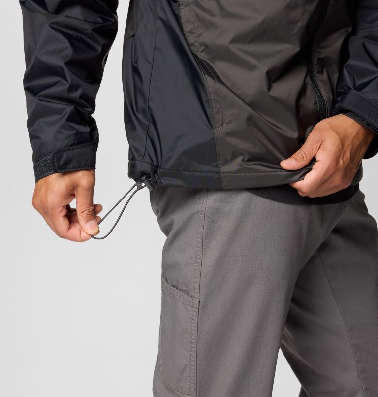 Men's Glennaker II Sherpa Lined Jacket, Color: Black, Shark, image 7