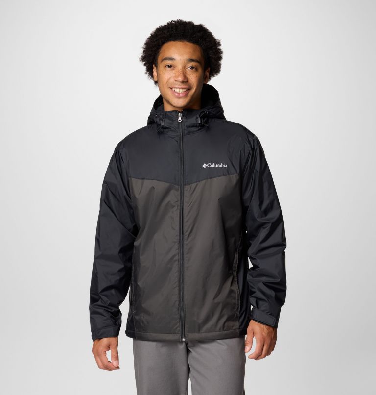 Men's Glennaker II Sherpa Lined Jacket, Color: Black, Shark, image 1