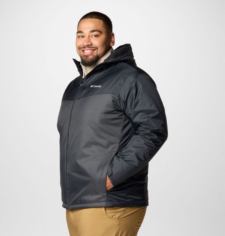 Men's Glennaker II Sherpa Lined Jacket - Big, Color: Black, Shark, image 4