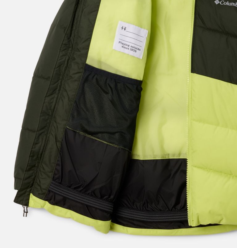 Boys' Arctic Blast II Insulated Ski Jacket, Color: Greenscape, Voltage, image 3