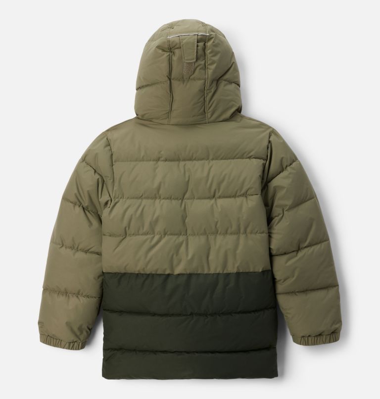 Boys' Arctic Blast II Insulated Ski Jacket, Color: Stone Green, Greenscape, image 2