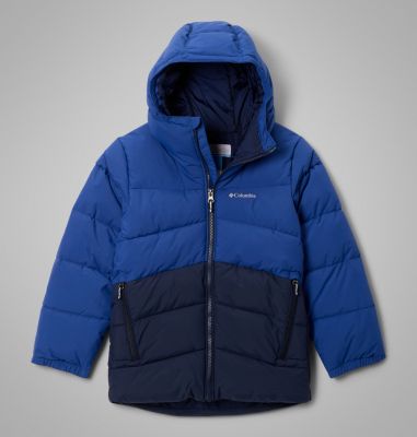 Boys' Arctic Blast II Jacket, Color: Mountain Blue, Collegiate Navy, image 7
