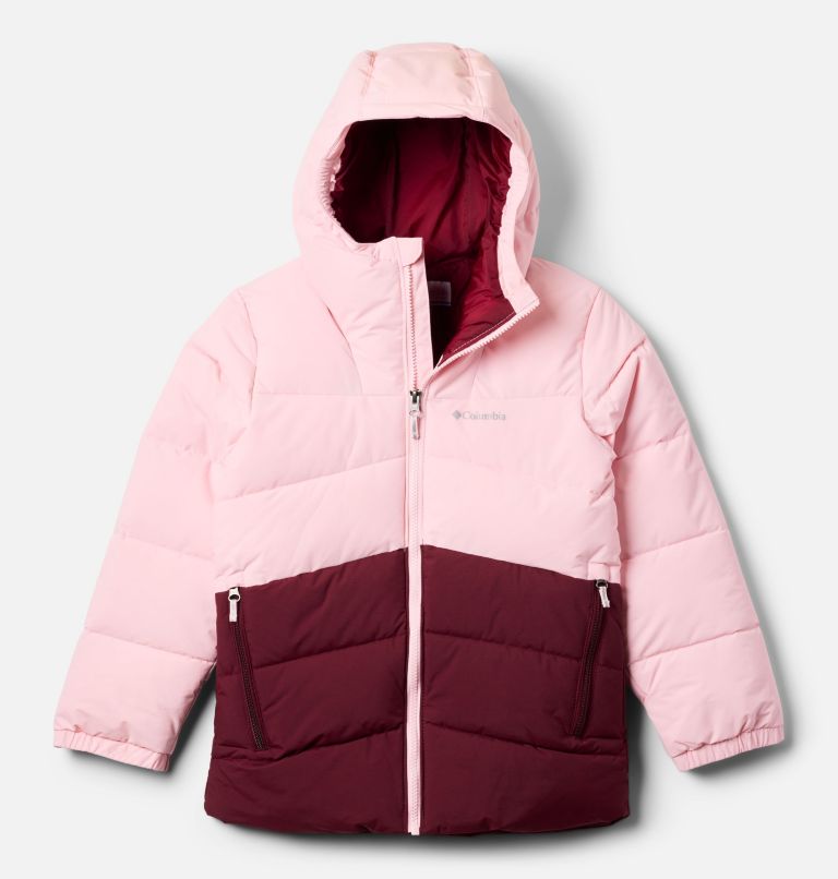 Youth Arctic Blast II Insulated Ski Jacket, Color: Satin Pink, Rich Wine, image 1