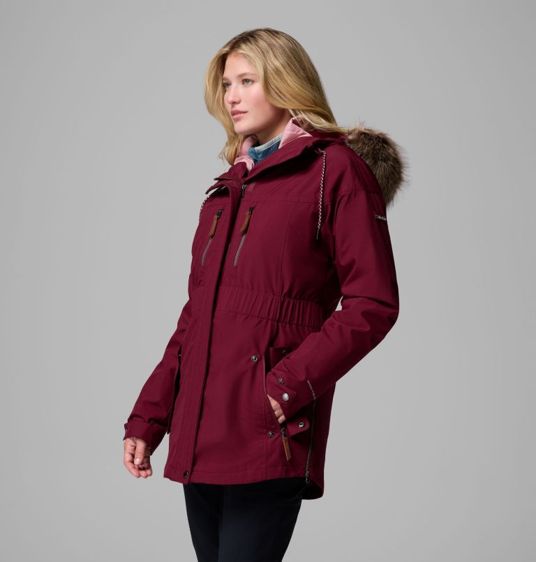 Women's Payton Pass II Interchange Jacket, Color: Rich Wine, image 4