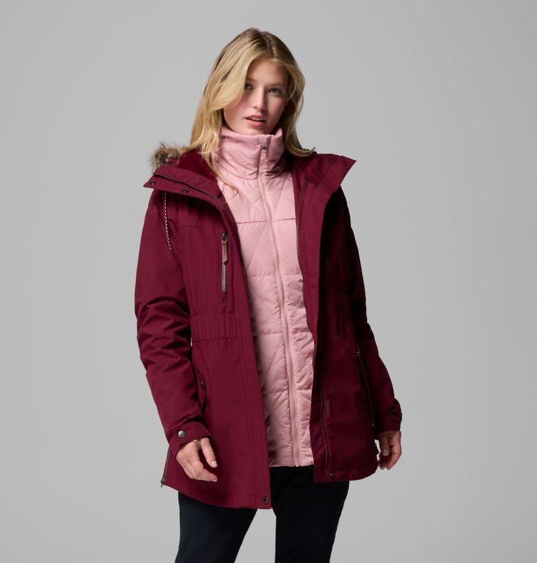 Women's Payton Pass II Interchange Jacket, Color: Rich Wine, image 5