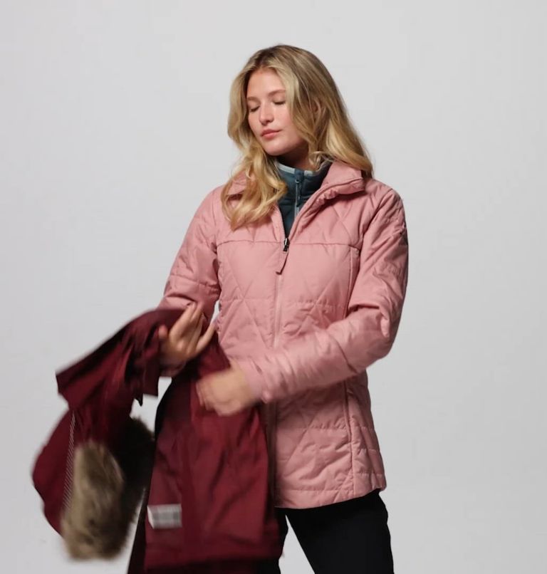 Women's Payton Pass II Interchange Jacket, Color: Rich Wine