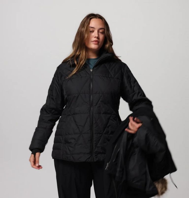 Women's Payton Pass II Interchange Jacket - Plus Size, Color: Black