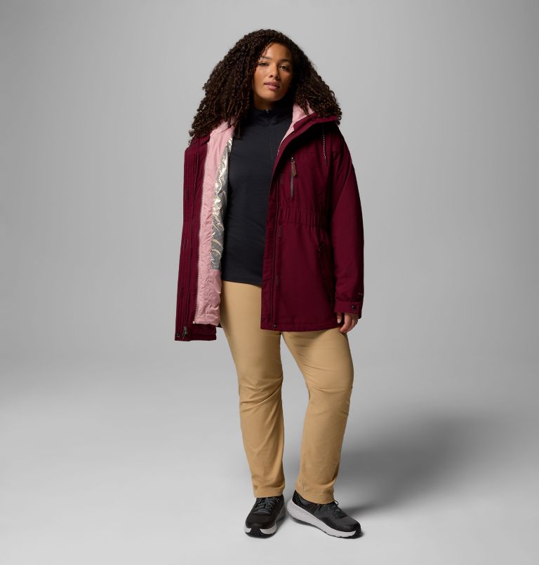 Women's Payton Pass II Interchange Jacket - Plus Size, Color: Rich Wine, image 2