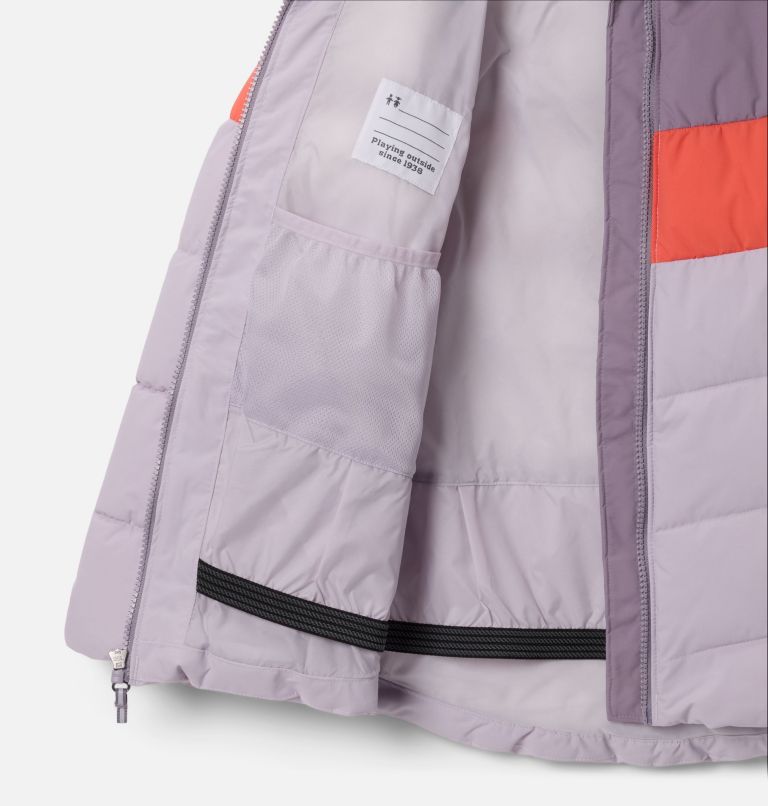 Girls' Arctic Blast III Jacket, Color: Lavender Pearl, Zing, Shale Purple, image 3