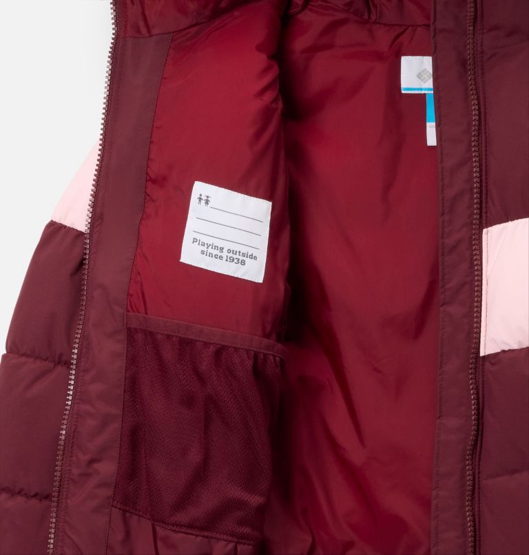 Girls' Arctic Blast III Jacket, Color: Rich Wine, Satin pink, image 3