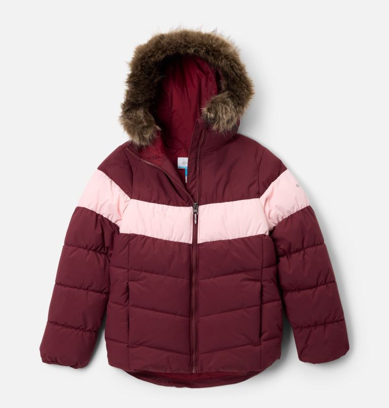 Girls' Arctic Blast III Jacket, Color: Rich Wine, Satin pink, image 1