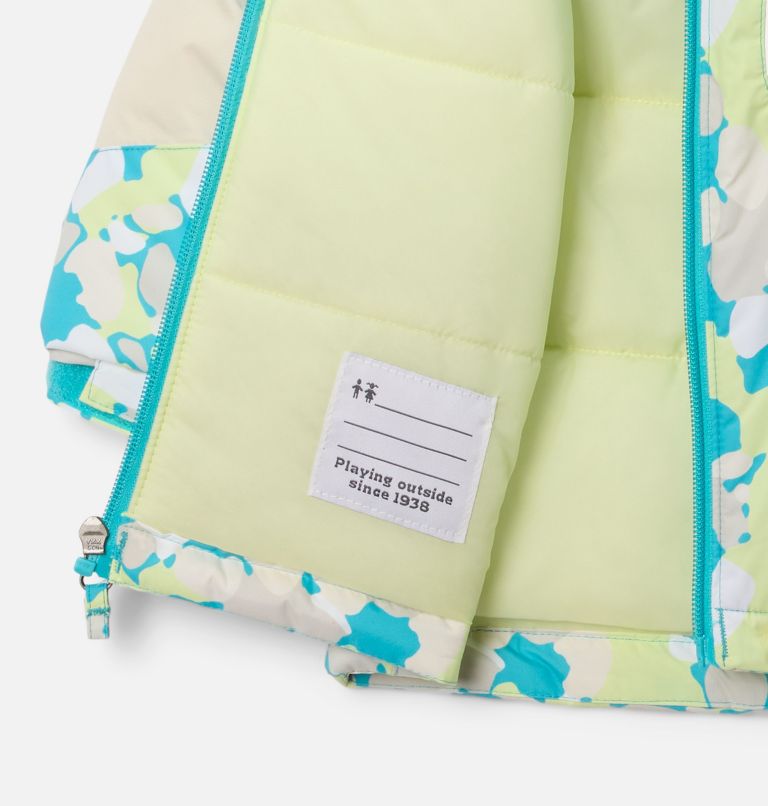 Girls' Toddler Horizon Ride III Jacket, Color: Geyser Winterbloom, Chalk, image 3