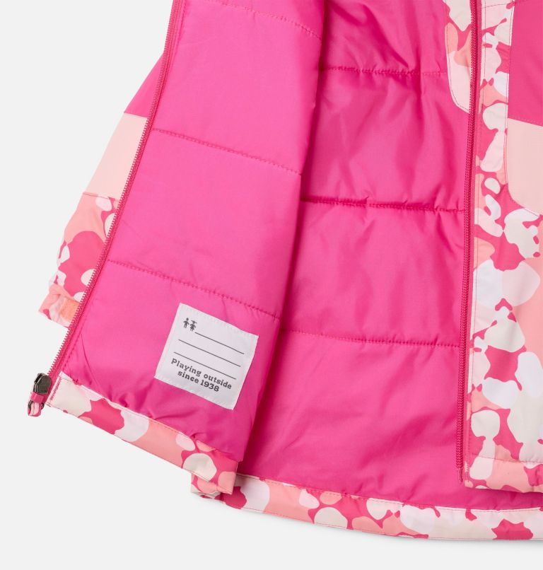 Manteau Horizon Ride III pour toute-petite fille, Color: Pink Ice Winterbloom, Satin Pink, image 3