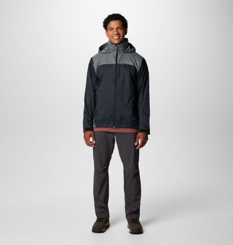 Men's Glennaker Lake II Rain Jacket, Color: Black, City Grey, image 4