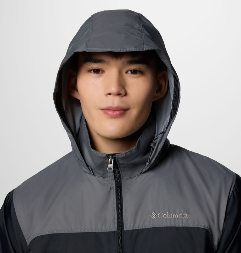 Men's Glennaker Lake II Rain Jacket, Color: Black, City Grey, image 6