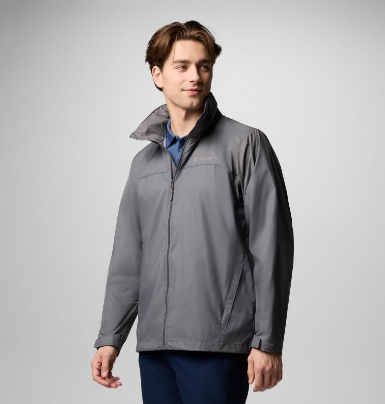 Men's Glennaker Lake II Rain Jacket, Color: City Grey, image 4