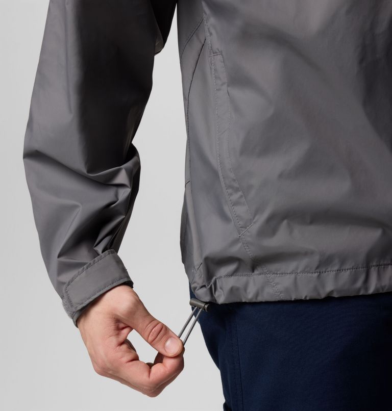 Men's Glennaker Lake II Rain Jacket, Color: City Grey, image 8