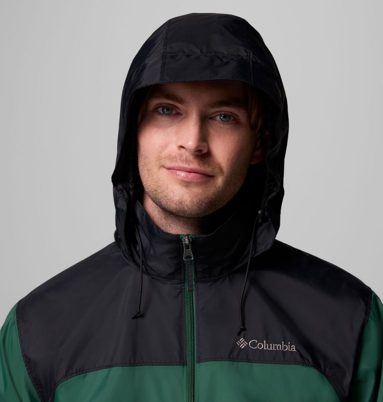 Men's Glennaker Lake II Rain Jacket, Color: Rain Forest, Black, image 6