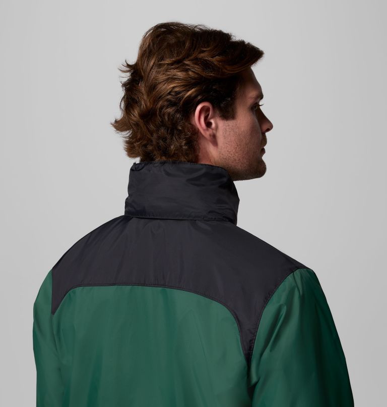 Men's Glennaker Lake II Rain Jacket, Color: Rain Forest, Black, image 9