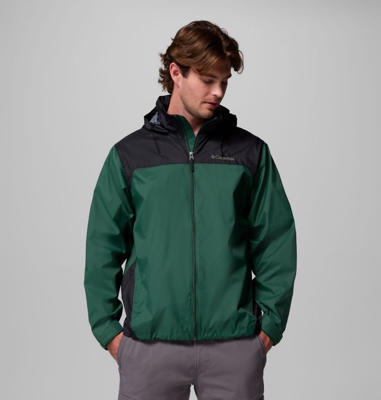 Men's Glennaker Lake II Rain Jacket, Color: Rain Forest, Black, image 1