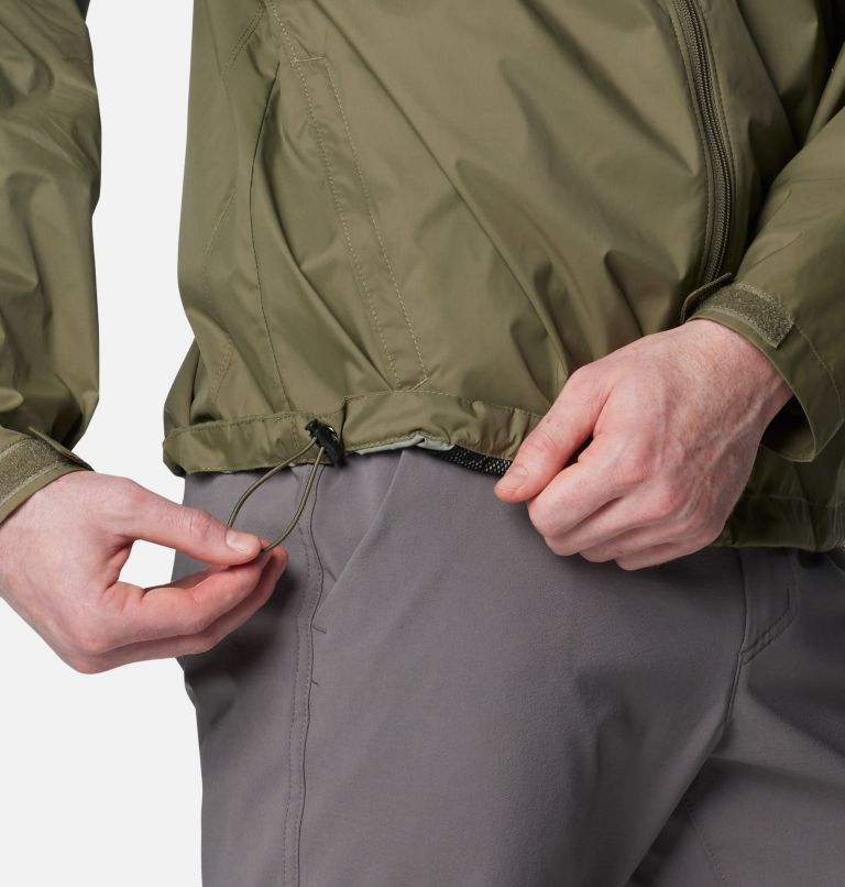 Men's Glennaker Lake II Rain Jacket, Color: Stone Green, image 7