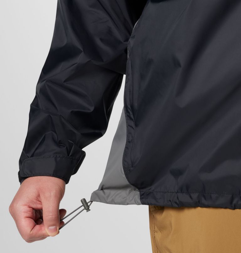 Men's Glennaker Lake II Rain Jacket - Big, Color: Black, City Grey, image 6