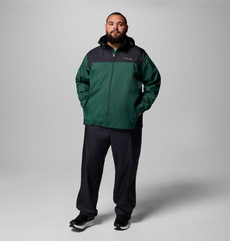 Men's Glennaker Lake II Rain Jacket - Big, Color: Rain Forest, Black, image 2