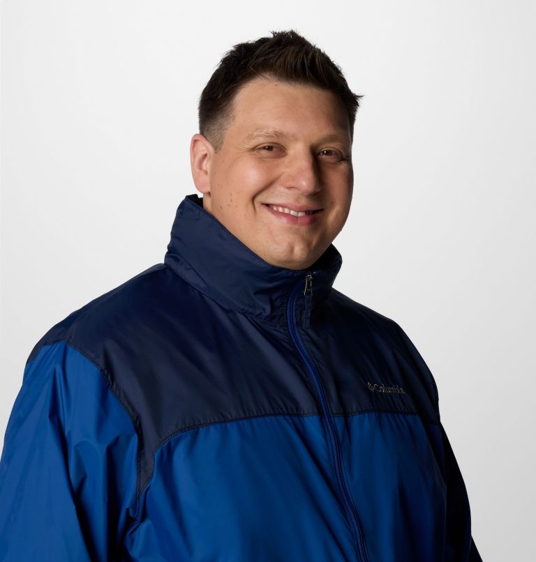 Men's Glennaker Lake II Rain Jacket - Big, Color: Mountain Blue, Collegiate Navy, image 5