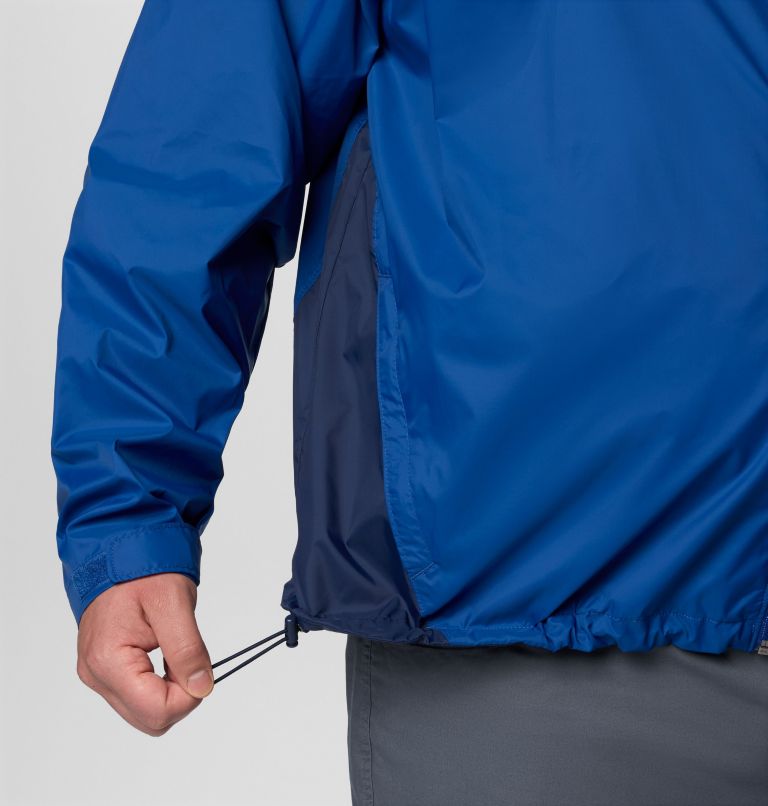 Men's Glennaker Lake II Rain Jacket - Big, Color: Mountain Blue, Collegiate Navy, image 8