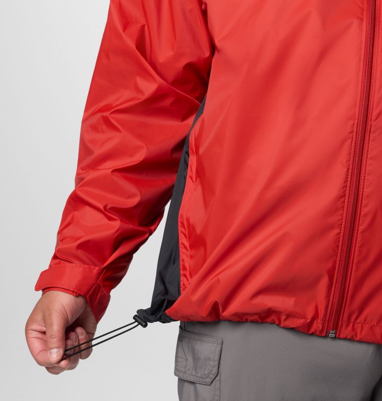 Men's Glennaker Lake II Rain Jacket - Big, Color: Sail Red, Black, image 7