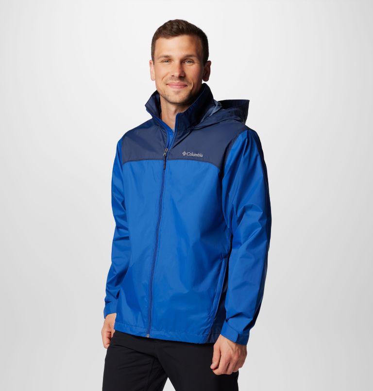 Men's Glennaker Lake II Rain Jacket - Tall, Color: Mountain Blue, Collegiate Navy, image 4