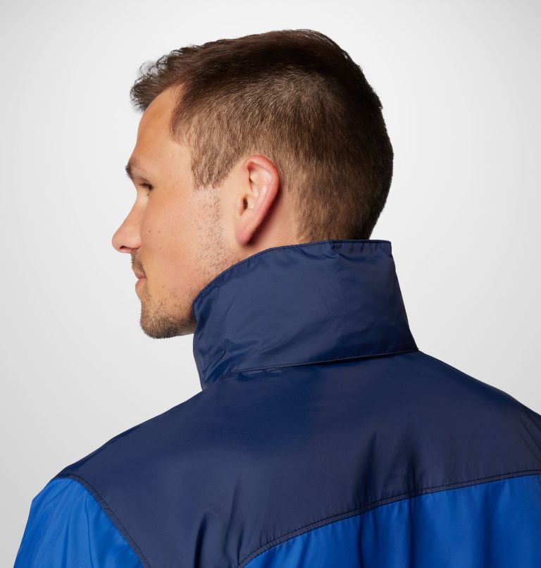 Men's Glennaker Lake II Rain Jacket - Tall, Color: Mountain Blue, Collegiate Navy, image 6