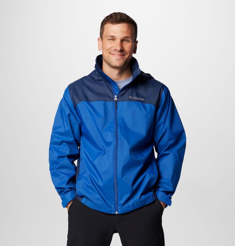 Men's Glennaker Lake II Rain Jacket - Tall, Color: Mountain Blue, Collegiate Navy, image 9