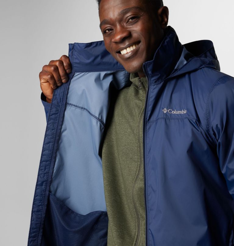 Men's Glennaker Lake II Rain Jacket - Tall, Color: Collegiate Navy, image 7
